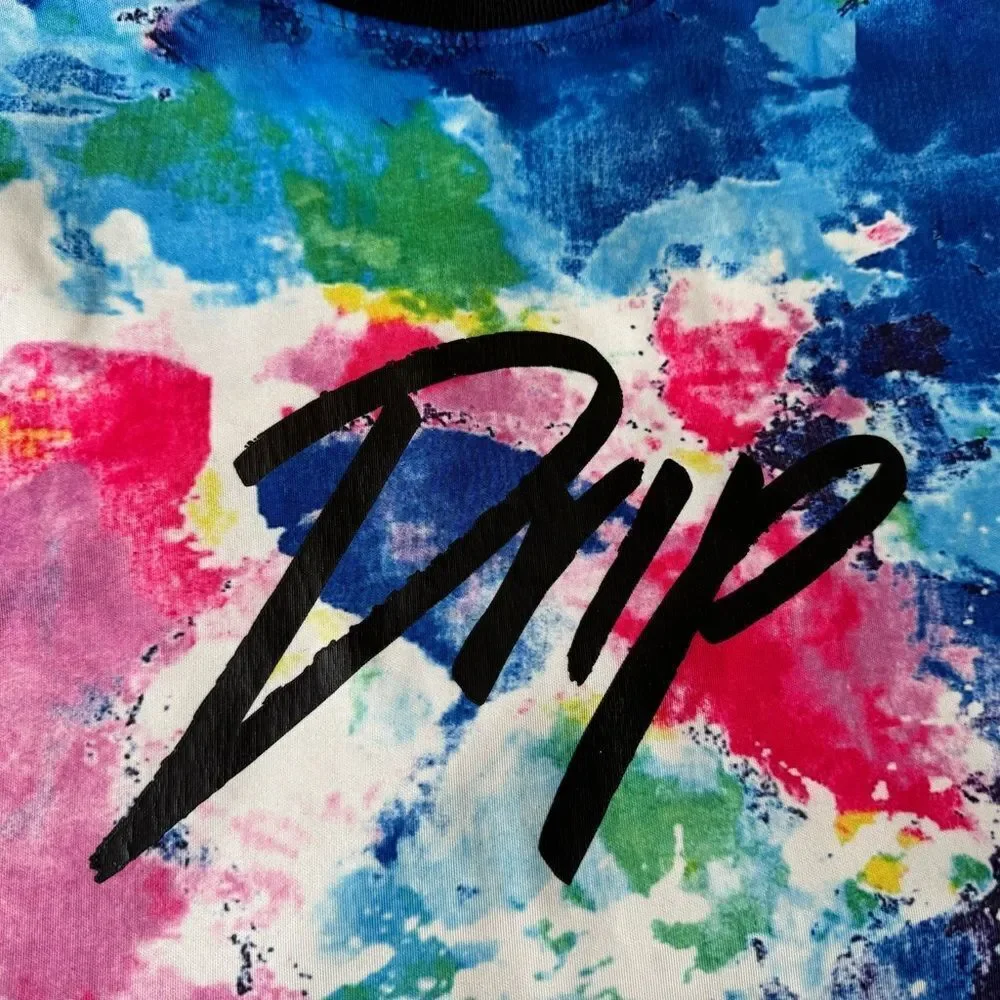 Encrypted “Drip” Colorful Graphic Men's T-Shirt - Picture 3 of 3